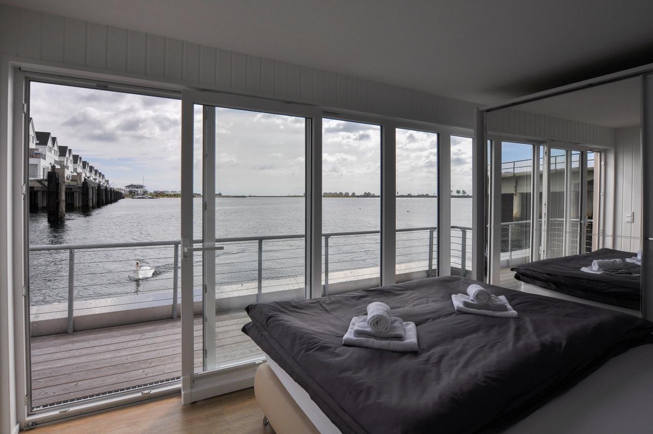 Schwimmendes Haus Hausboot Villa Olpenitz Kültér fotó