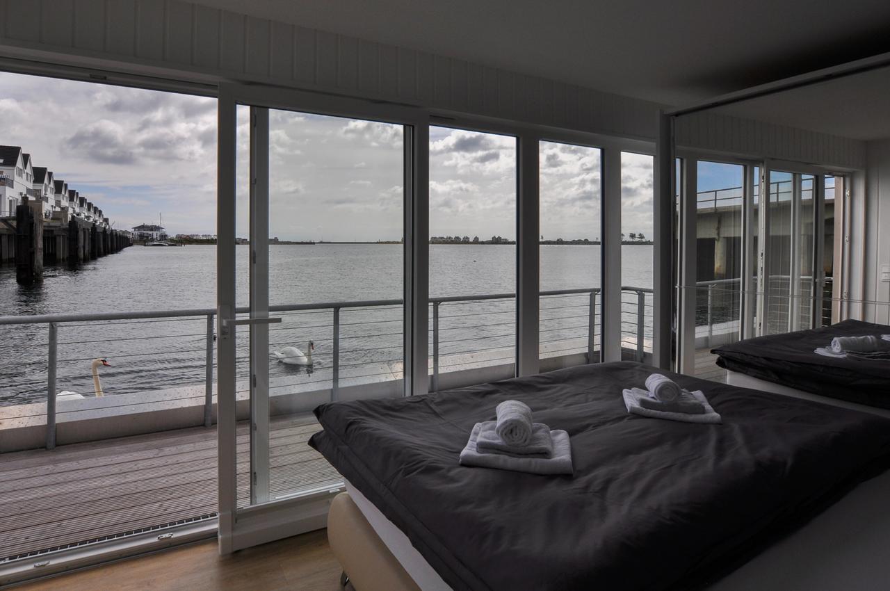 Schwimmendes Haus Hausboot Villa Olpenitz Kültér fotó